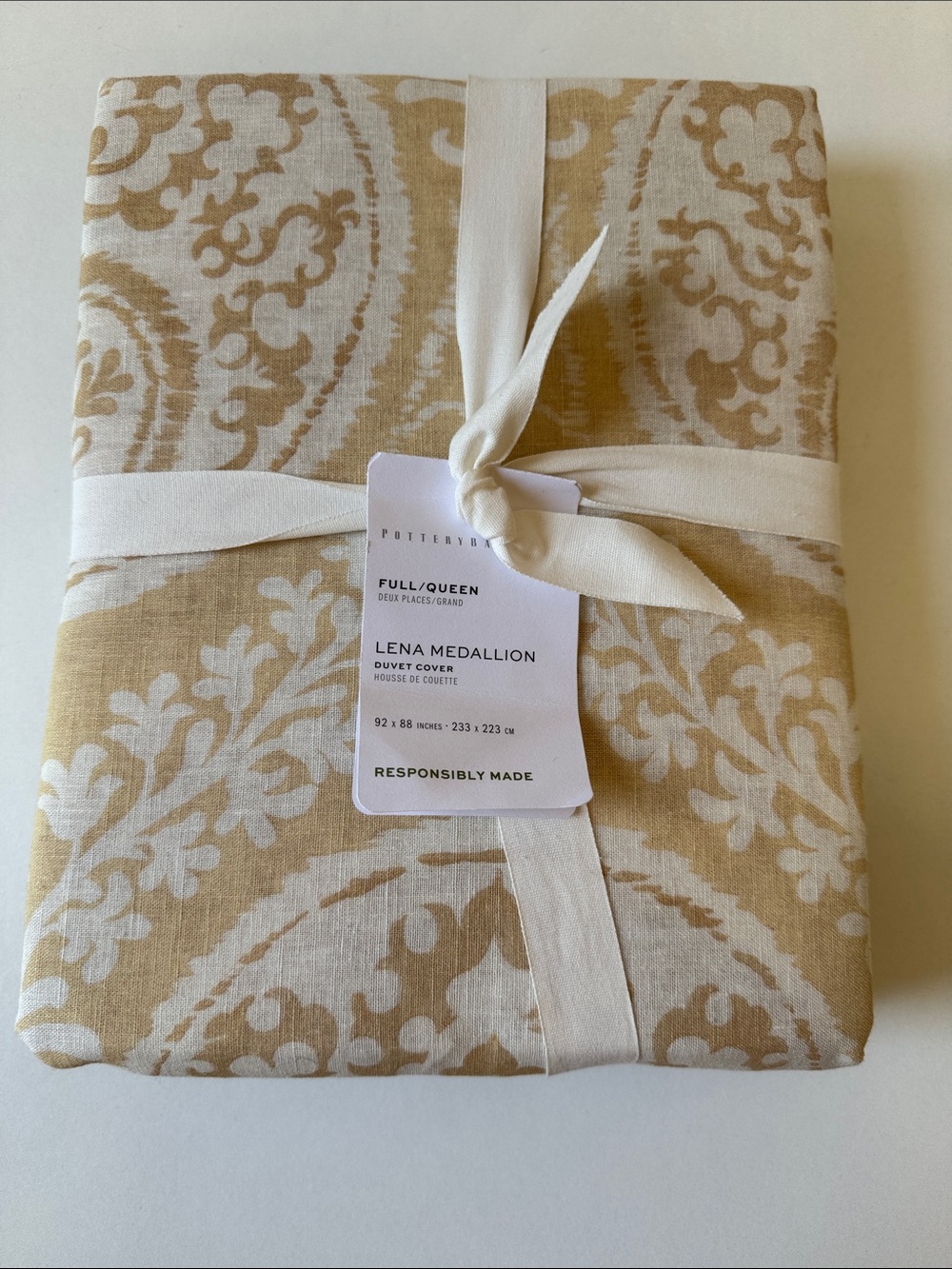 NEW Pottery Barn Lena Medallion Duvet Cover - Full / Queen - 92” x 88” - Picture 3 of 8